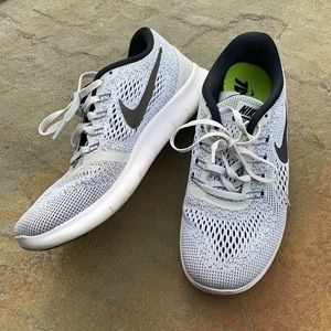 Grey Nike Free RN shoes